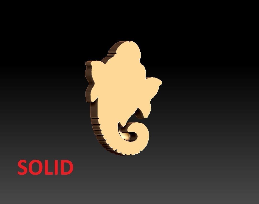 VINAYAGAR PENDENT 3D print model_6