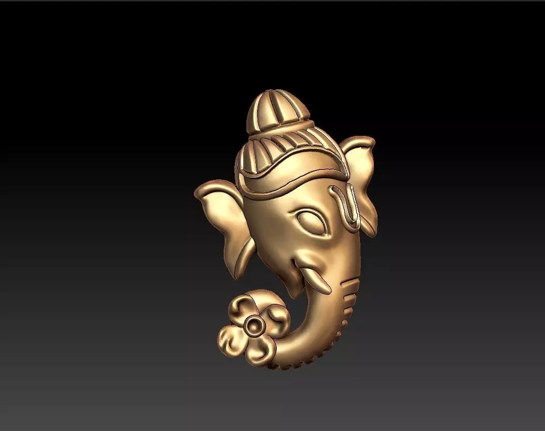 VINAYAGAR PENDENT 3D print model_0