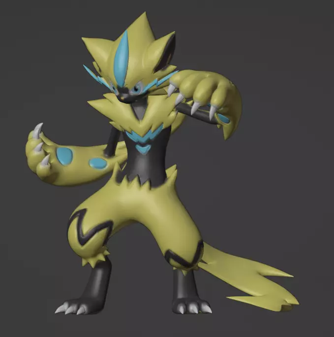 Zeraora 3D print model_0