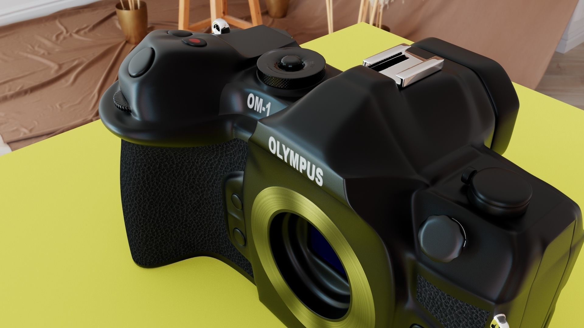 3D Digital camera OLYMPUS OM-1 3D model_1