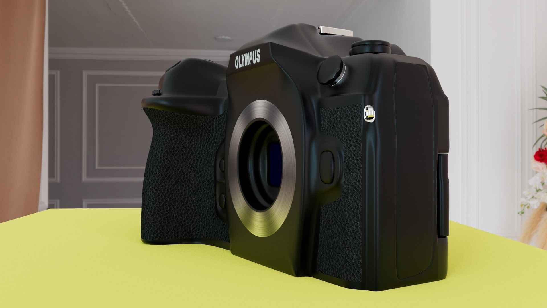 3D Digital camera OLYMPUS OM-1 3D model_5