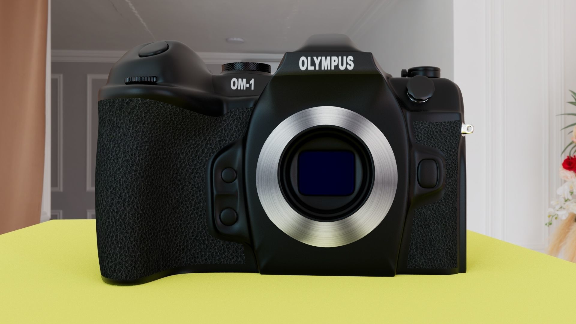 3D Digital camera OLYMPUS OM-1 3D model_6