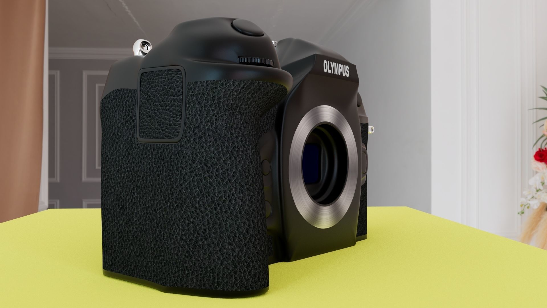 3D Digital camera OLYMPUS OM-1 3D model_7
