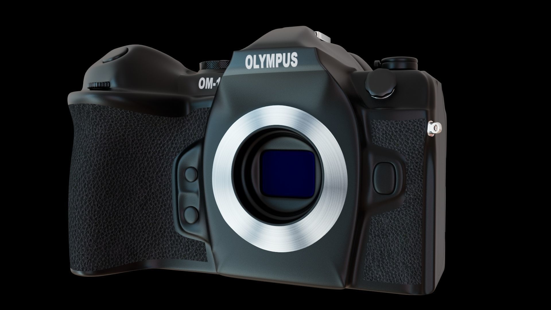 3D Digital camera OLYMPUS OM-1 3D model_12