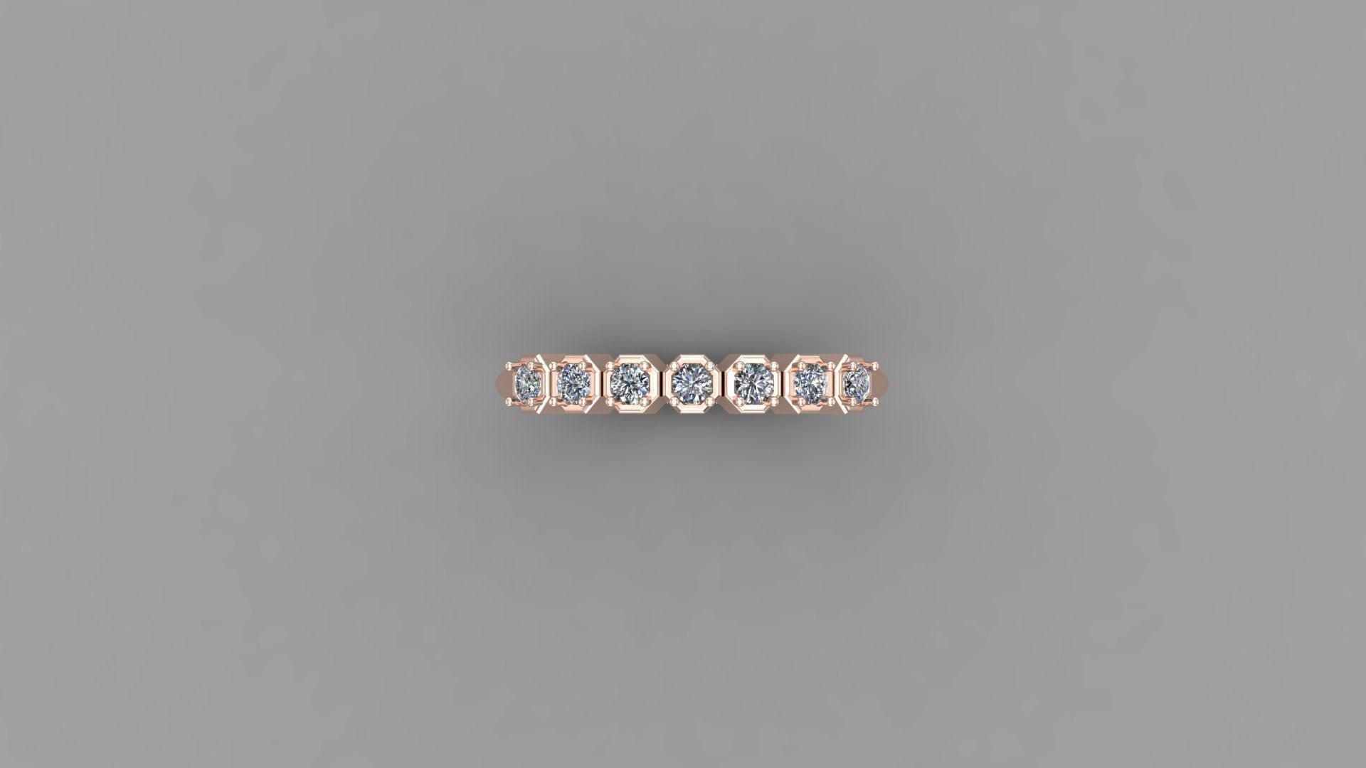 Diamond Ring Cad SR48 3D print model_4