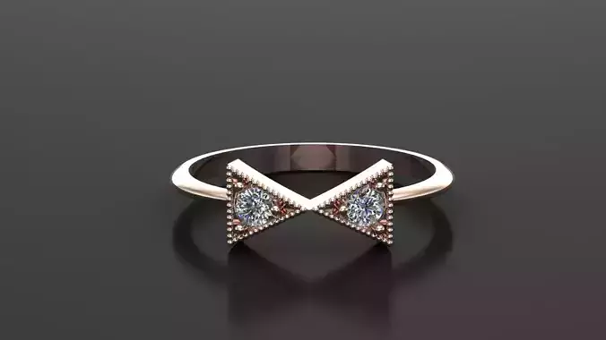 Diamond Ring Cad SR42 3D print model