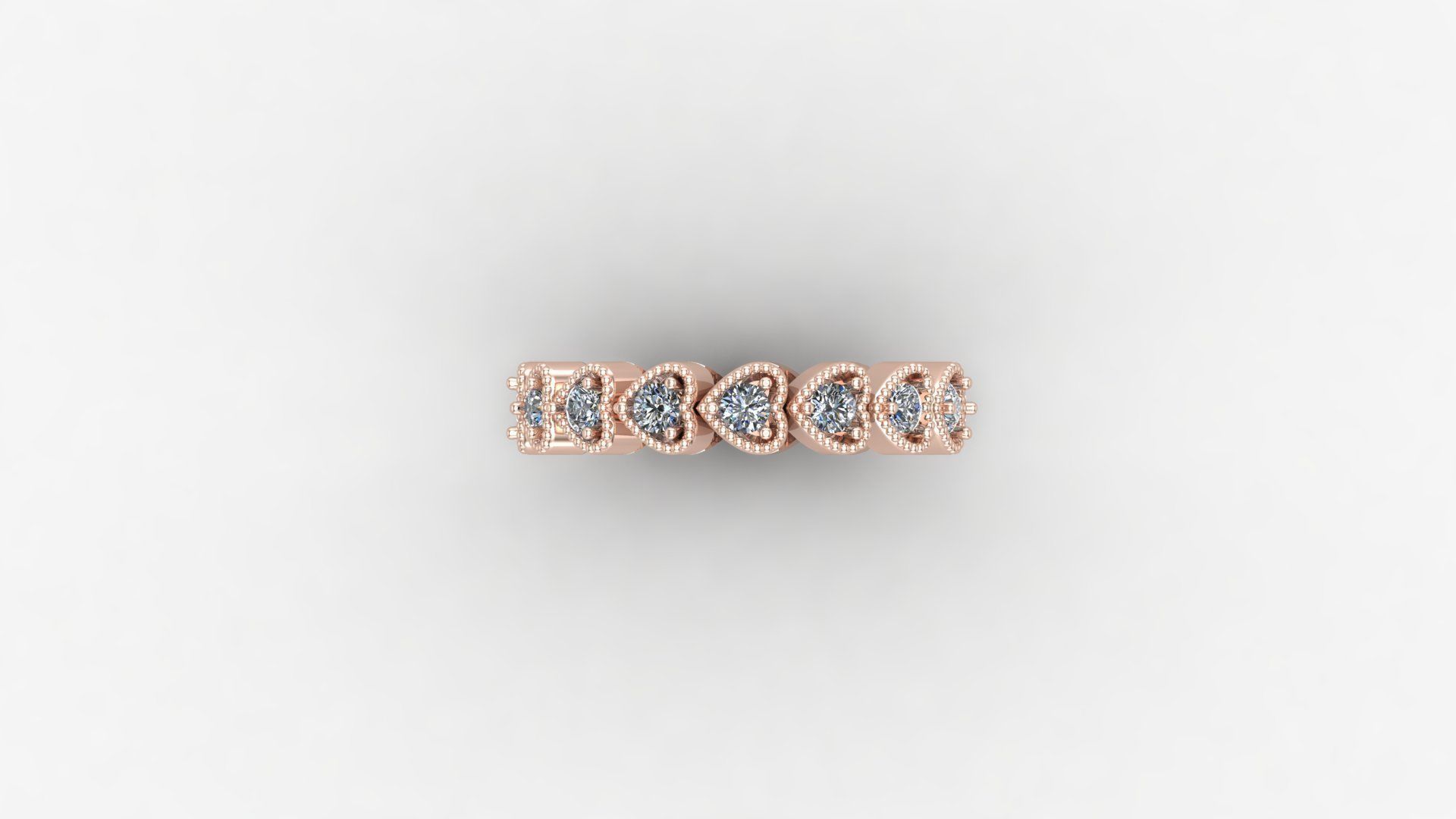 Diamond Ring  Cad SR34 3D print model_4