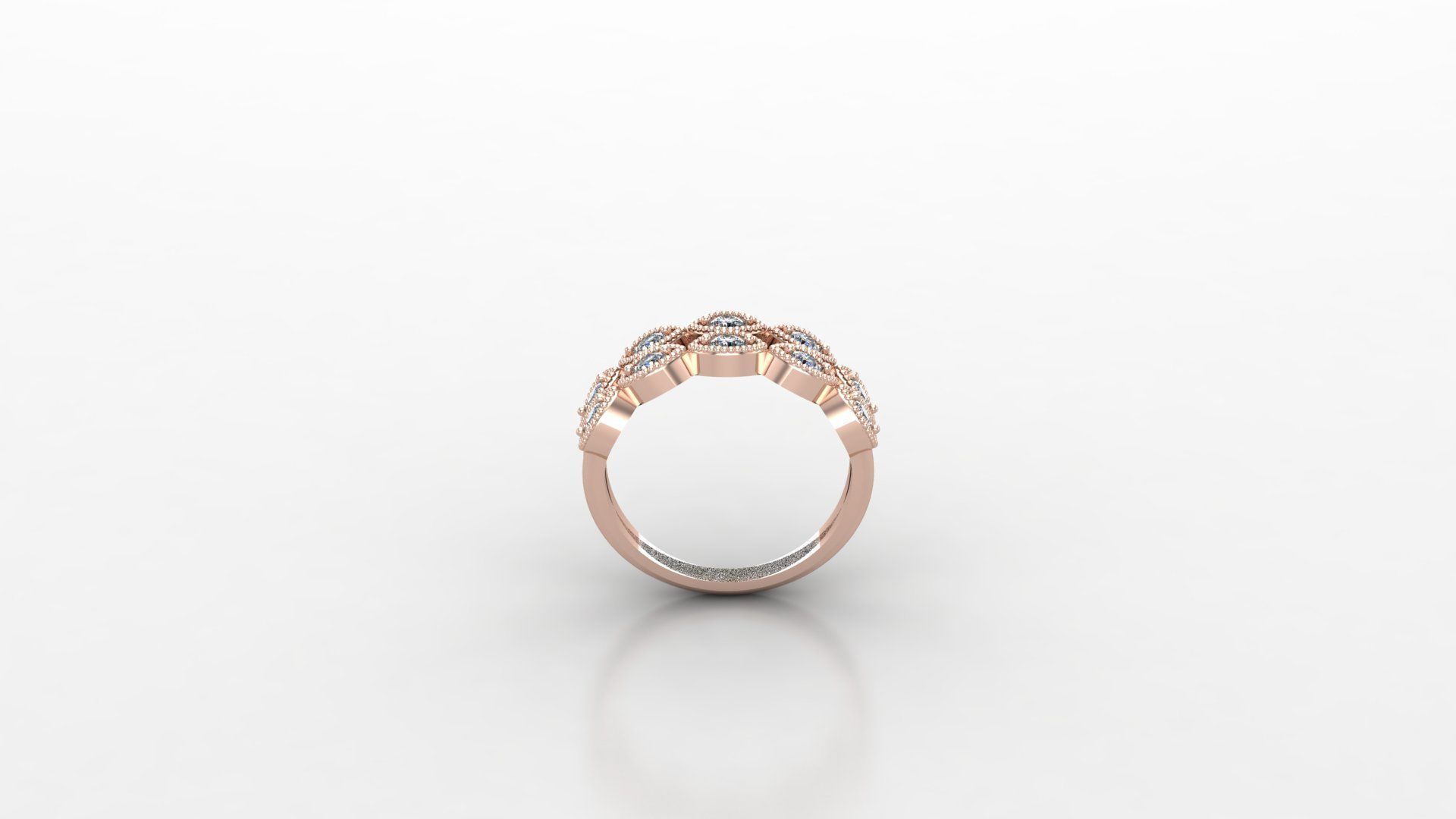 Diamond Ring  Cad SR22 3D print model_4