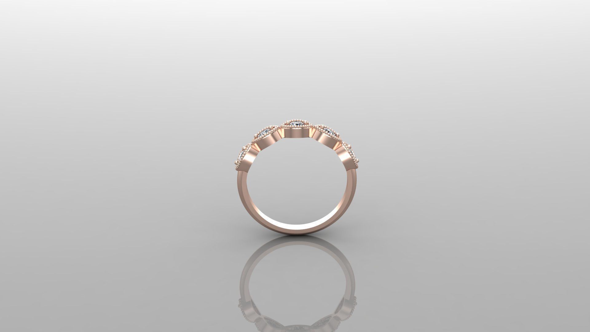 Diamond Ring Cad SR21 3D print model_3