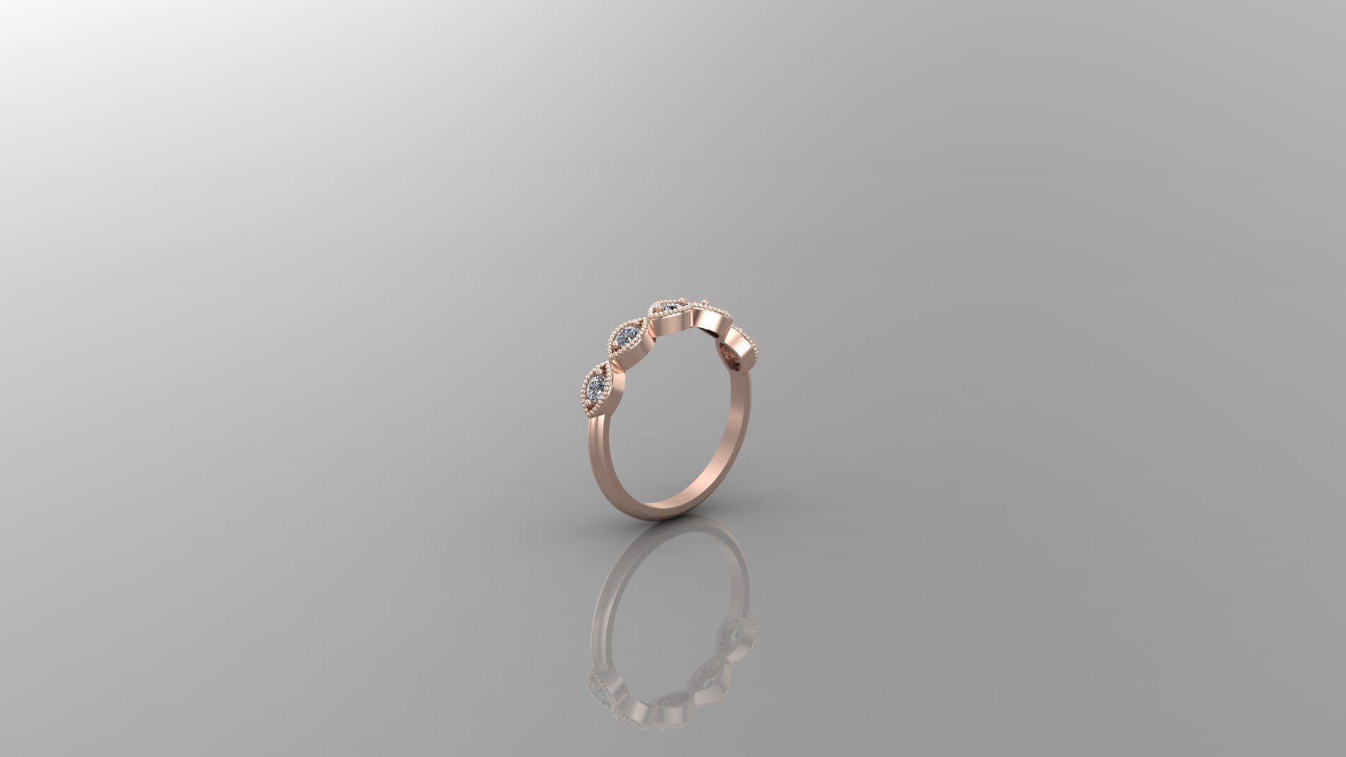 Diamond Ring Cad SR21 3D print model_1