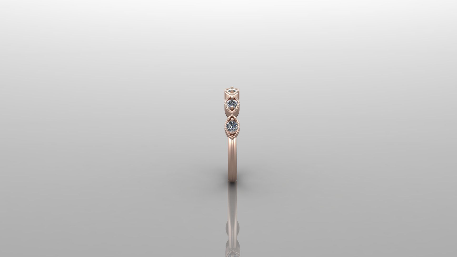 Diamond Ring Cad SR21 3D print model_2