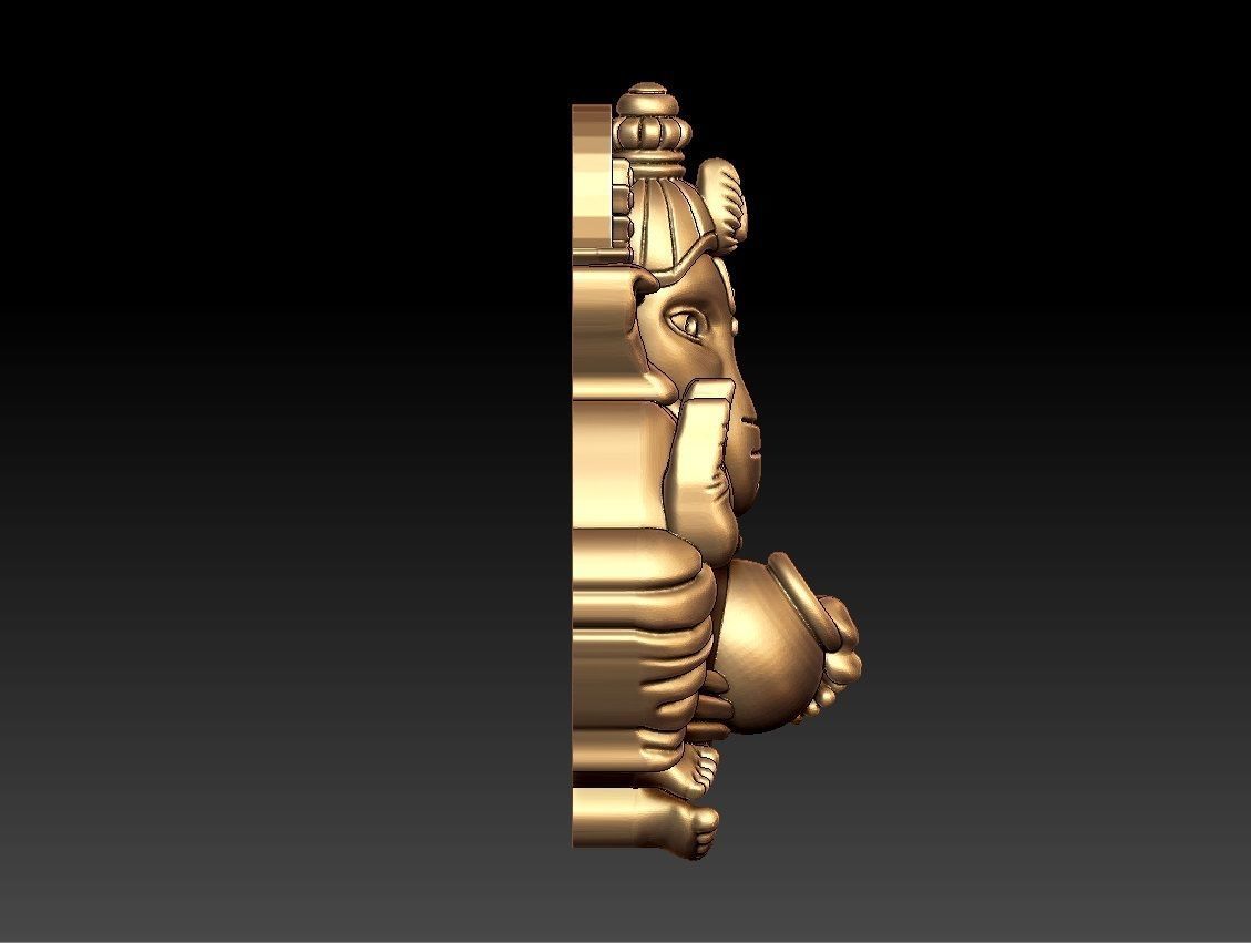 VINAYAGAR PENDENT 3D print model_4