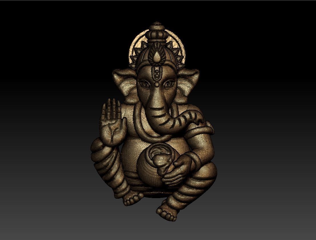 VINAYAGAR PENDENT 3D print model_5