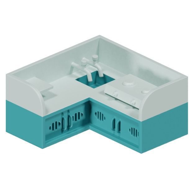 Baby Kitchen Toy 3D model_1