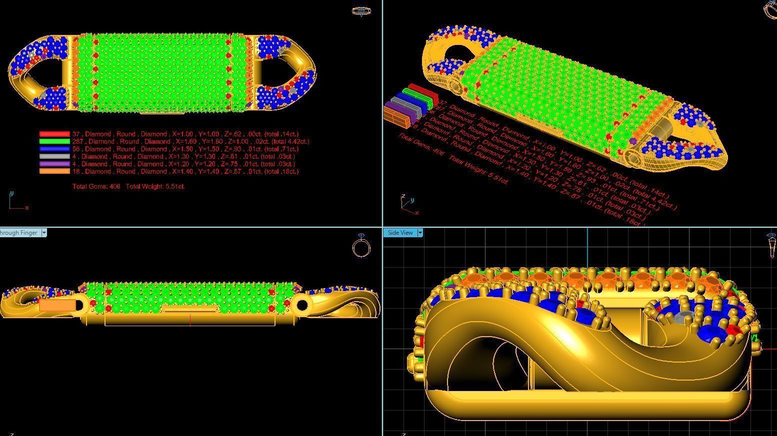 Lock cuban16mm 3D model_7
