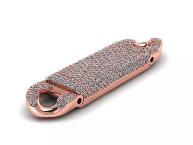 Lock cuban16mm 3D model_0