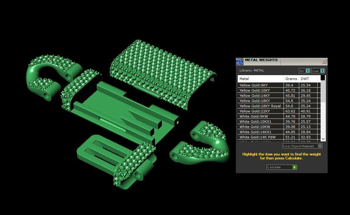 Lock cuban16mm 3D model_4