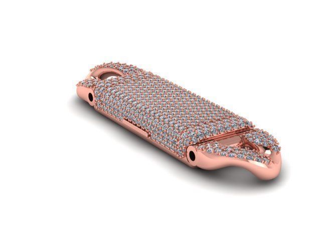 Lock cuban16mm 3D model_1