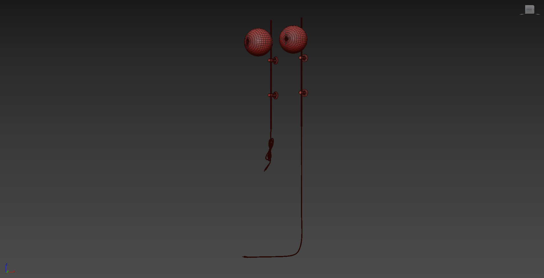 Plug in wall sconce neckless  from LUX Lighting USA 3D model_11