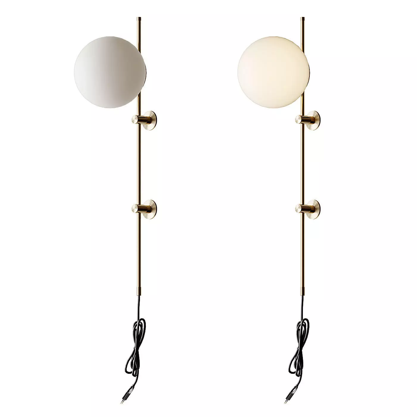 Plug in wall sconce neckless  from LUX Lighting USA 3D model_0