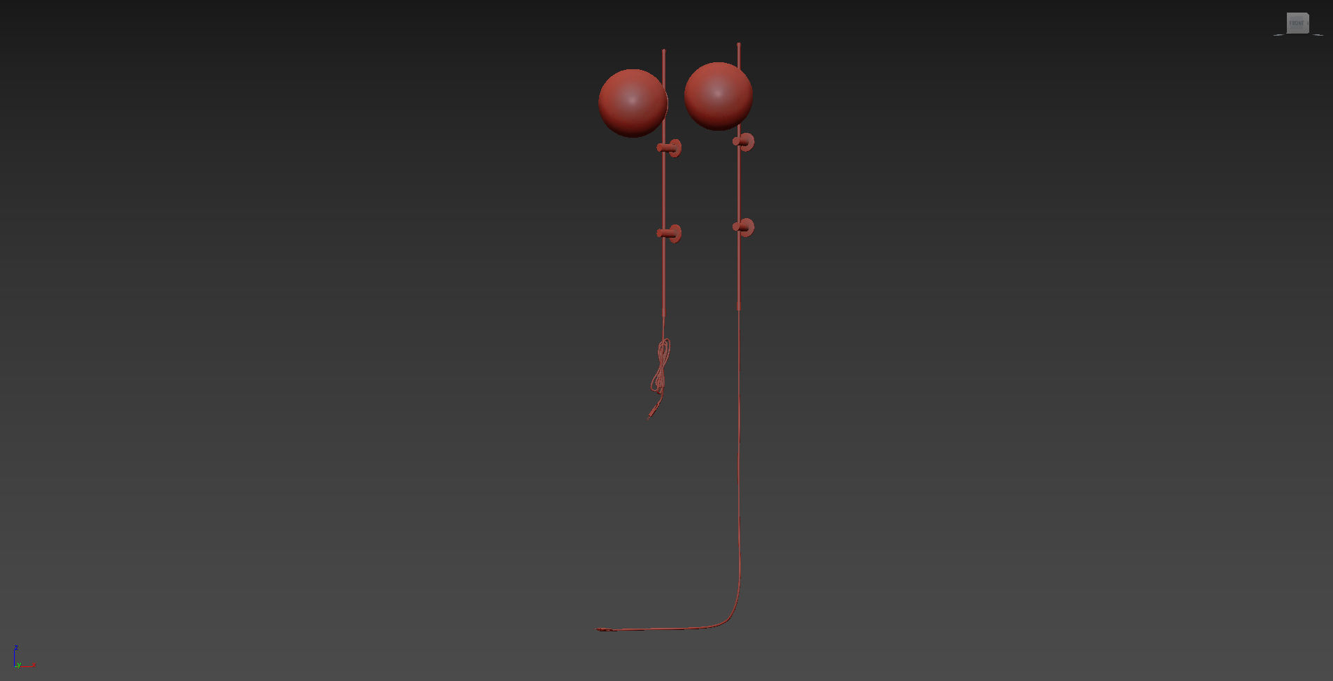 Plug in wall sconce neckless  from LUX Lighting USA 3D model_10