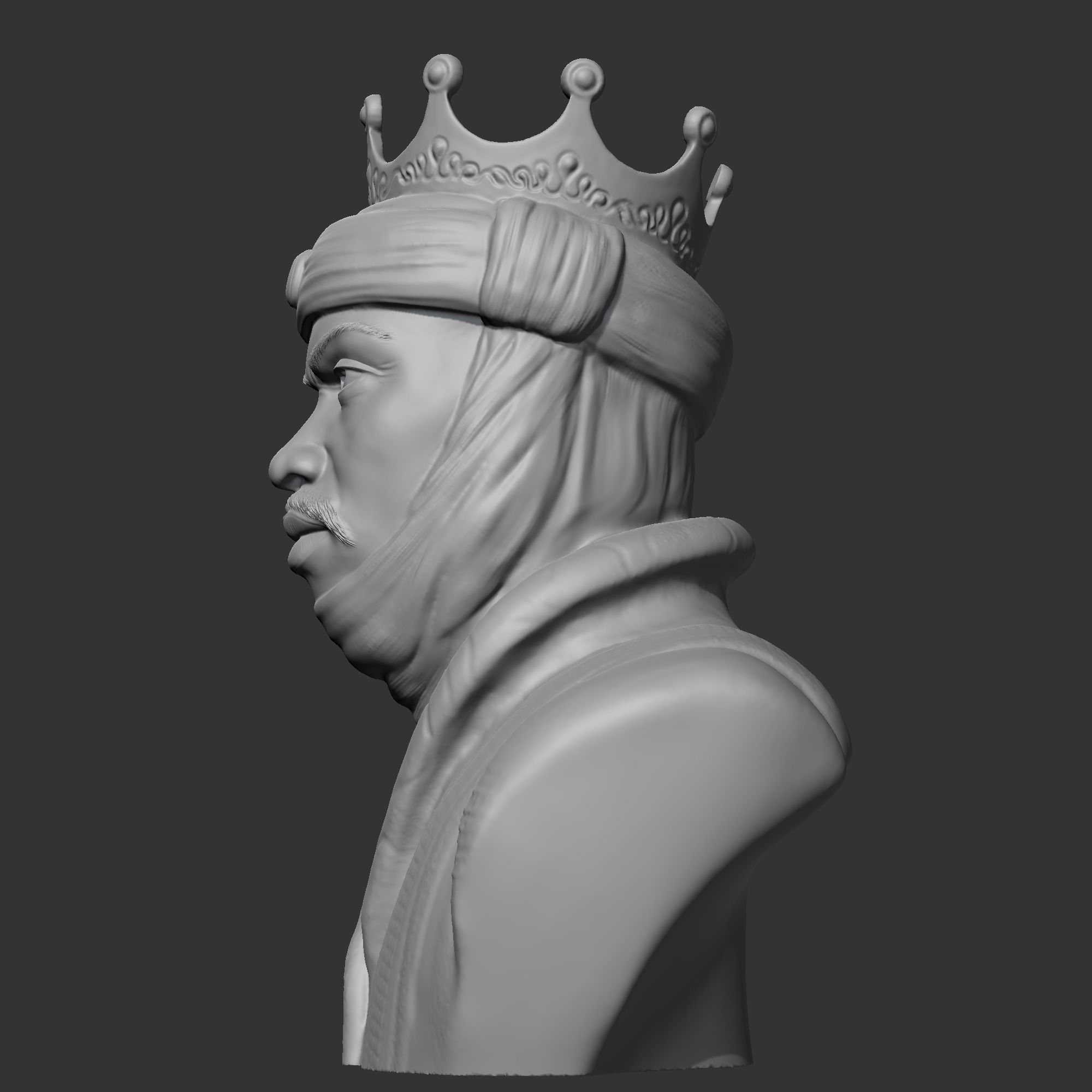 Mansa Musa 3D print model 3D print model_4