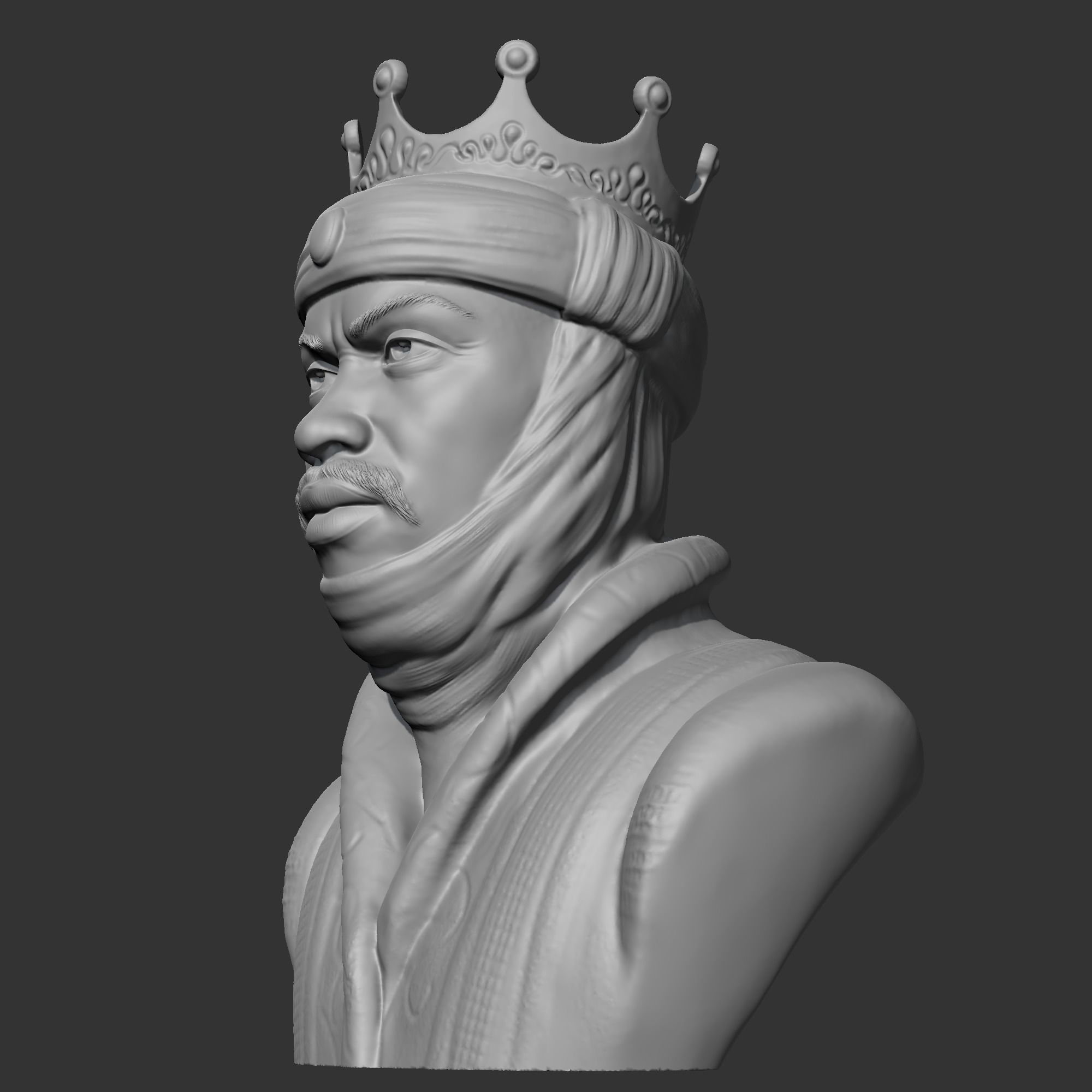 Mansa Musa 3D print model 3D print model_3