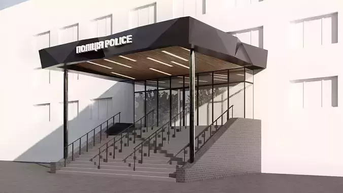 canopy porch  Entrance 3D model