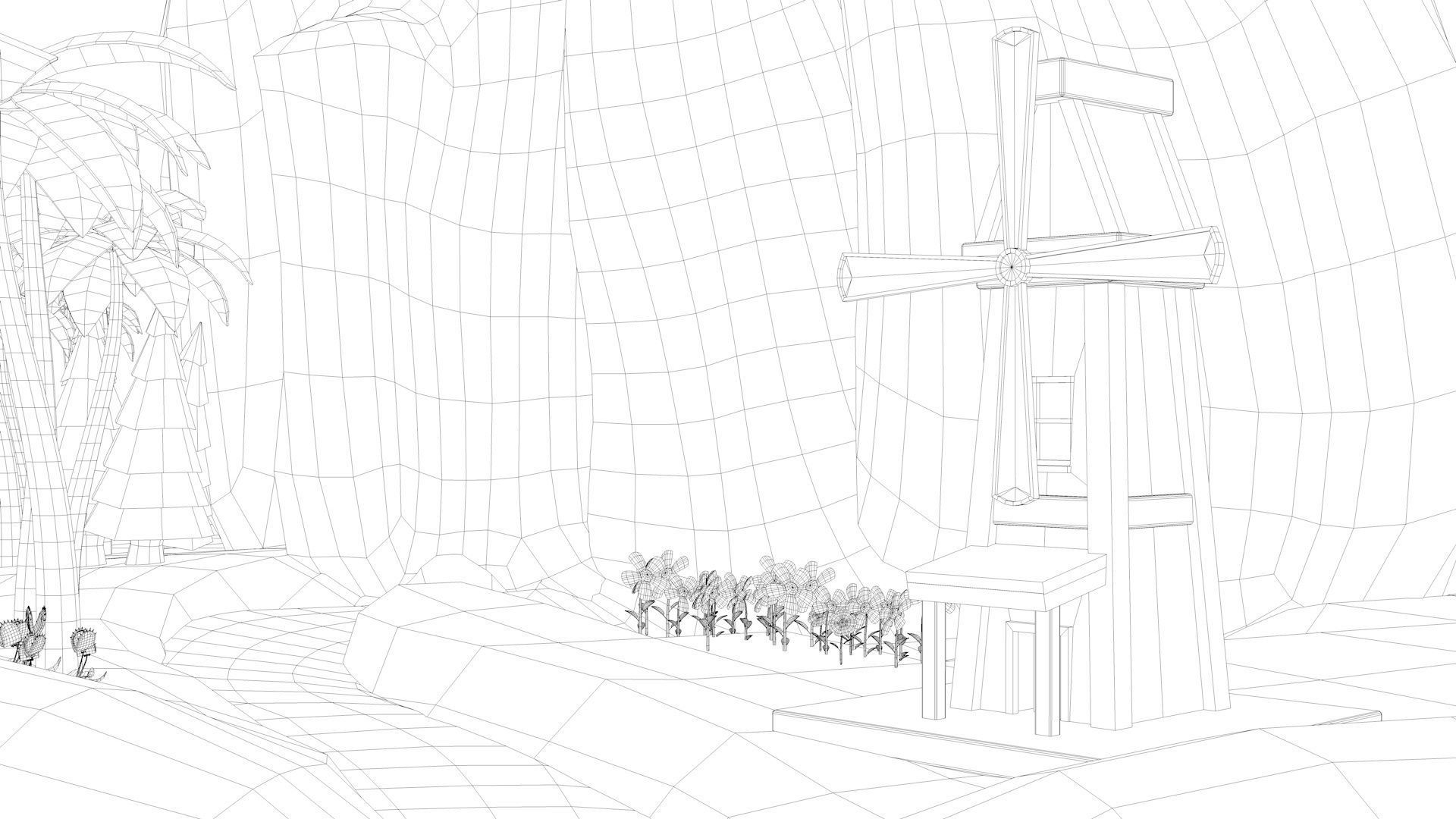 Island Environment - Landscape Low-poly 3D model_23