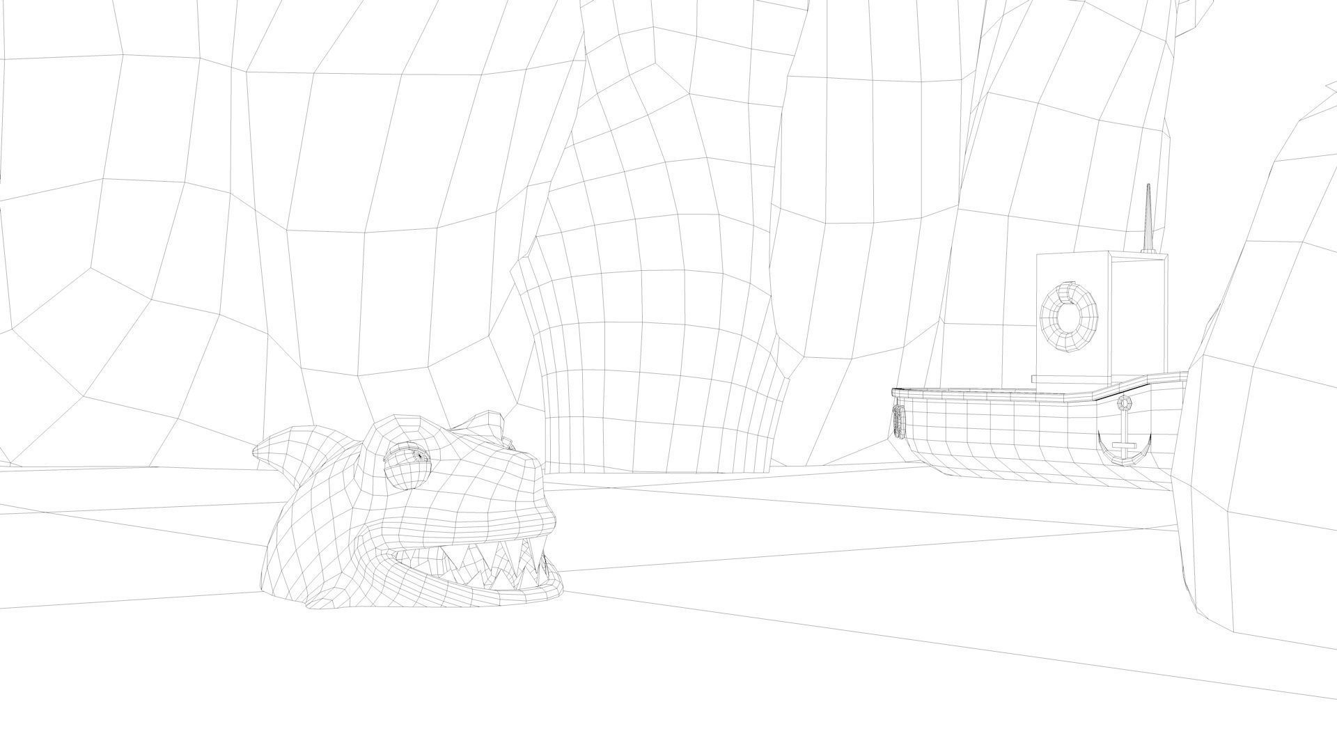 Island Environment - Landscape Low-poly 3D model_22