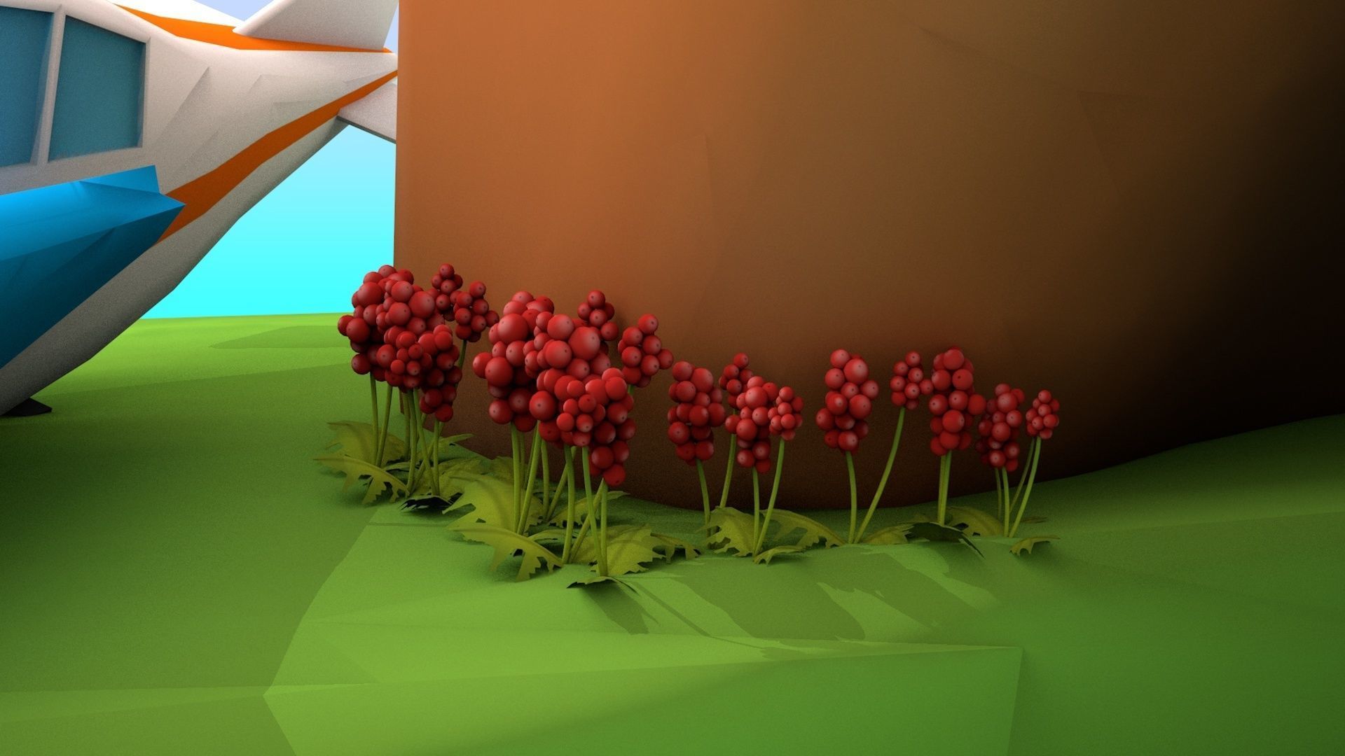 Island Environment - Landscape Low-poly 3D model_12