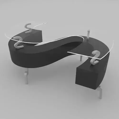 Modern Table Free low-poly 3D model