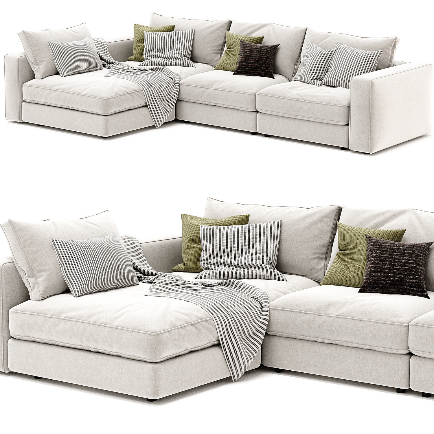 Blanche Soho Sofa 3D model_1