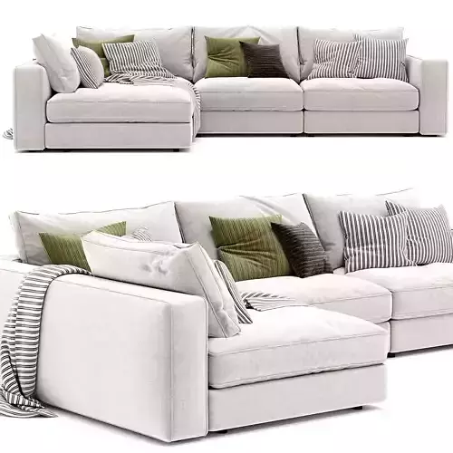 Blanche Soho Sofa 3D model