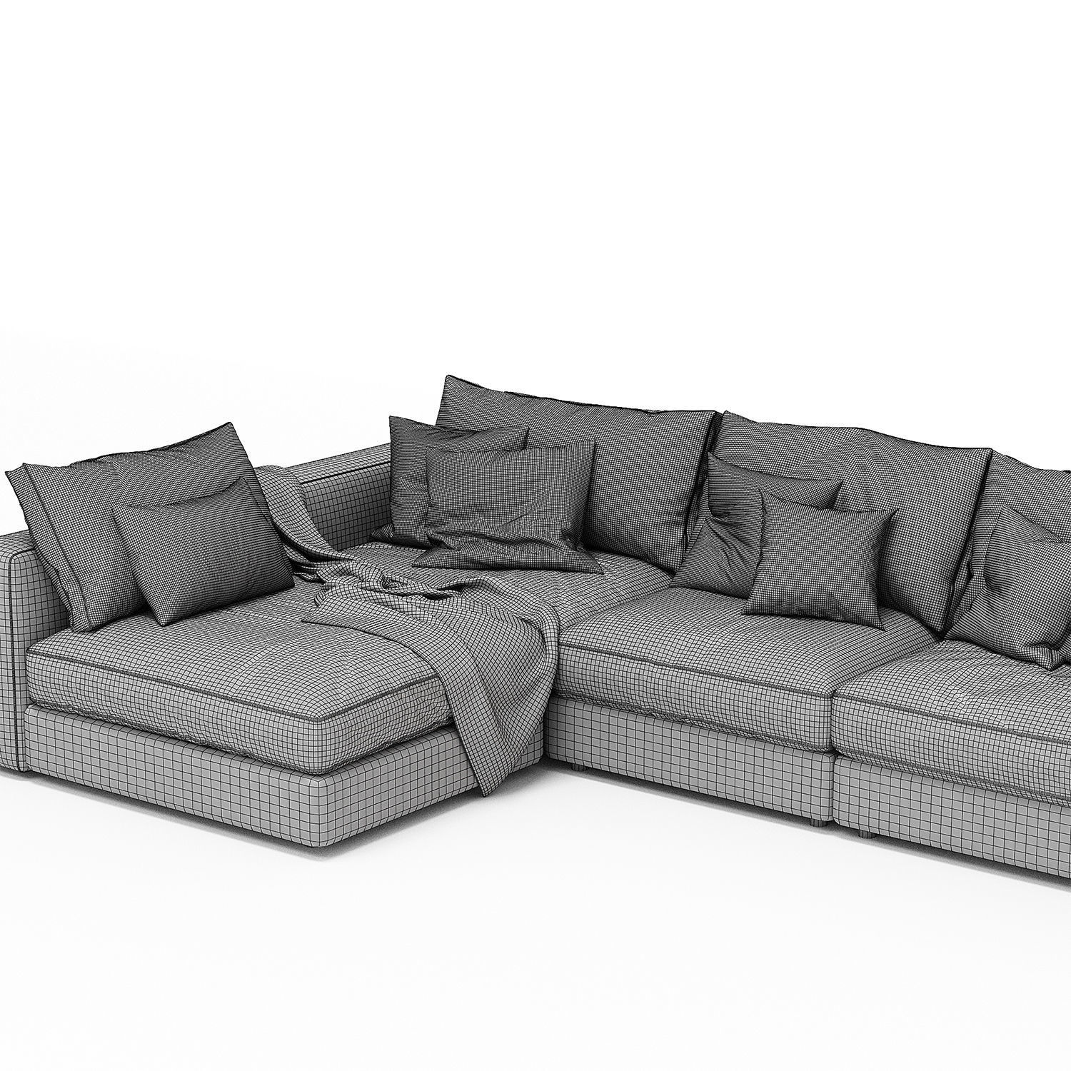 Blanche Soho Sofa 3D model_3