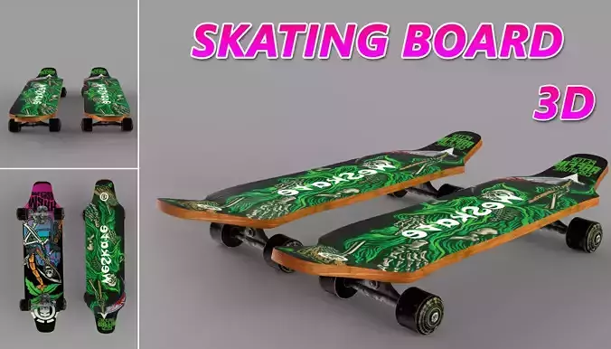 3D   skating-board