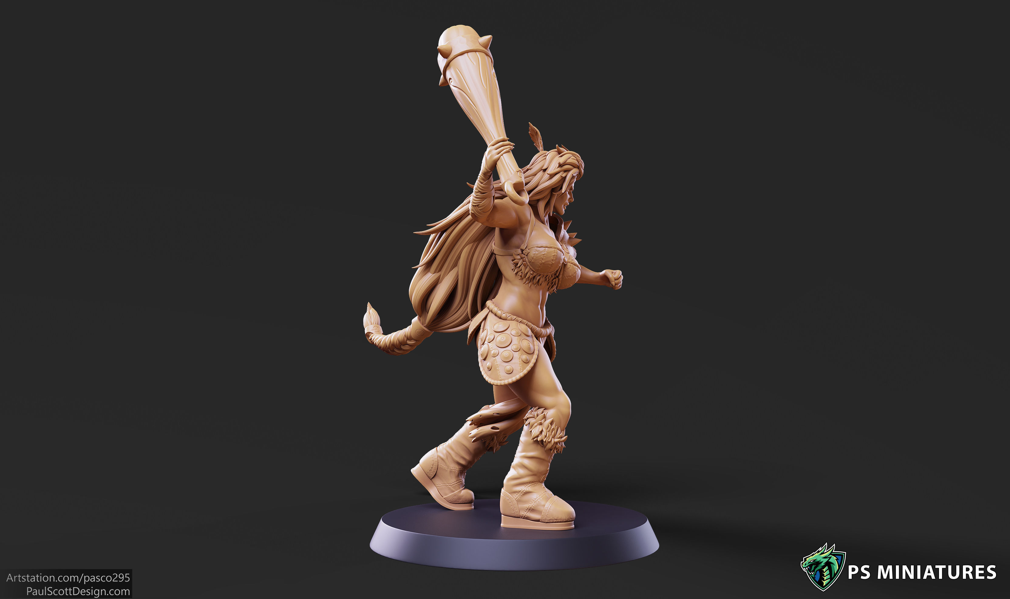 Barbarian Battlemaster Bundle and Pinups 3D print model_44