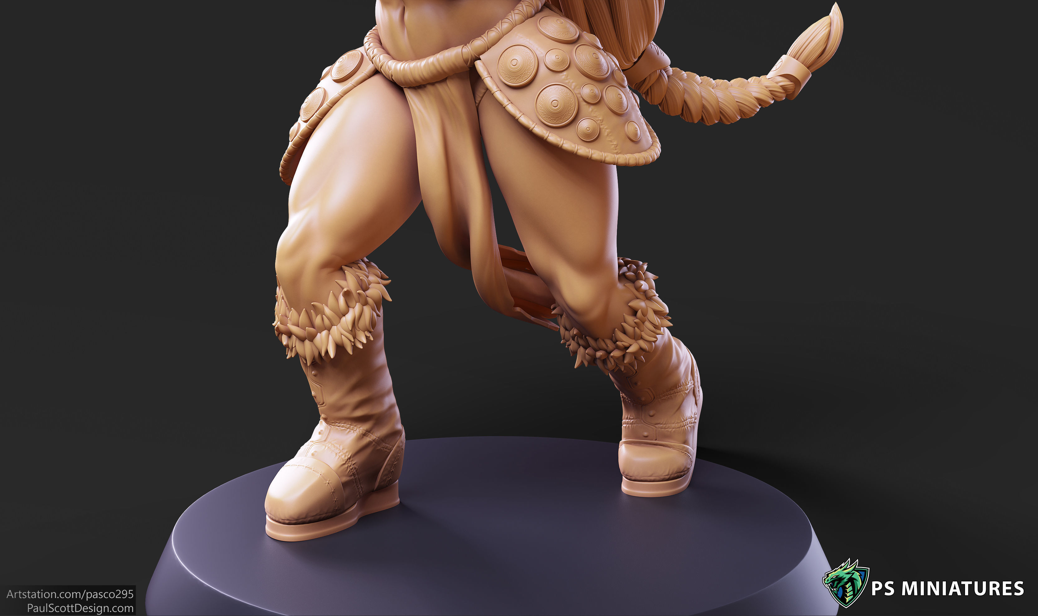 Barbarian Battlemaster Bundle and Pinups 3D print model_42