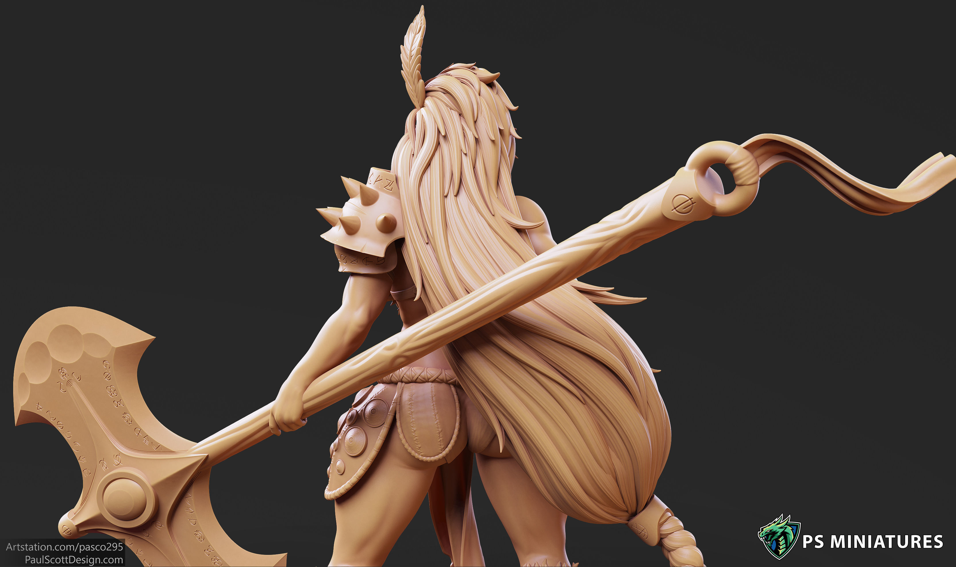 Barbarian Battlemaster Bundle and Pinups 3D print model_53