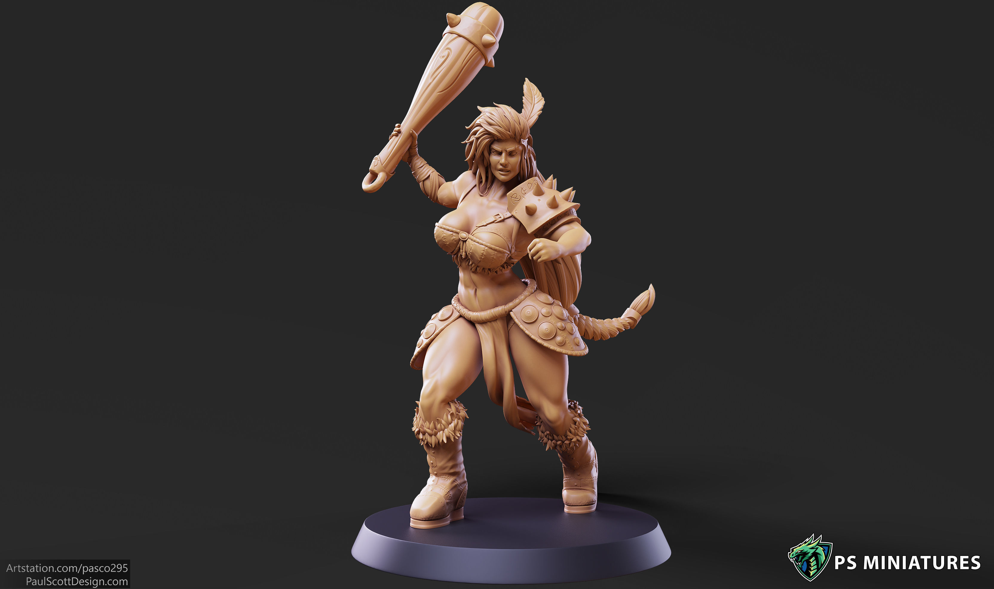 Barbarian Battlemaster Bundle and Pinups 3D print model_2