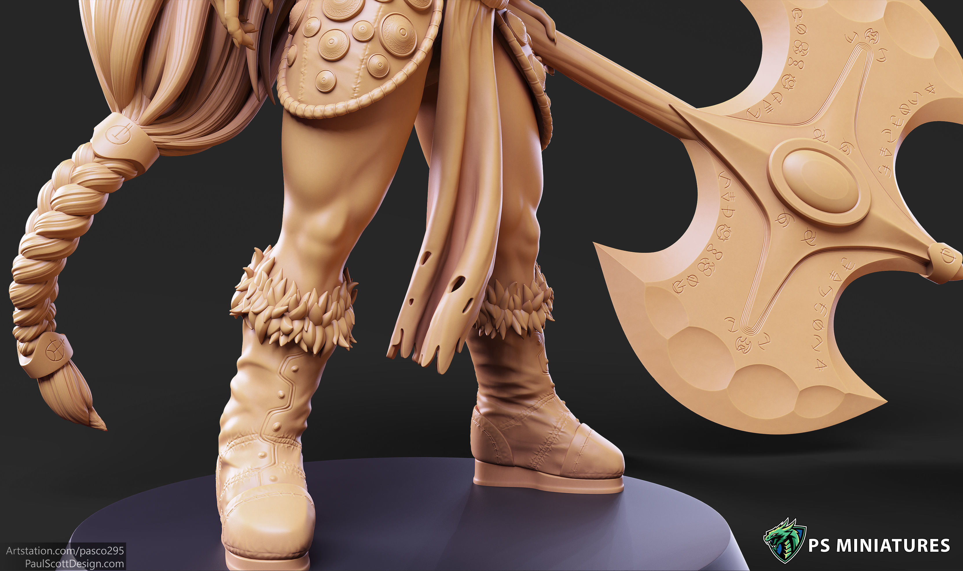 Barbarian Battlemaster Bundle and Pinups 3D print model_56