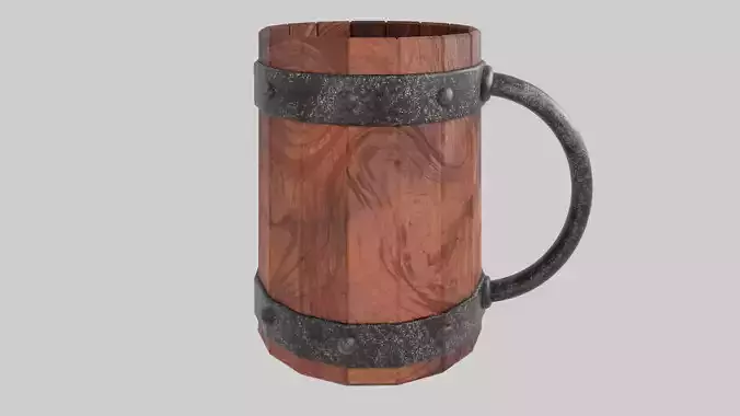 Medieval wooden cup
