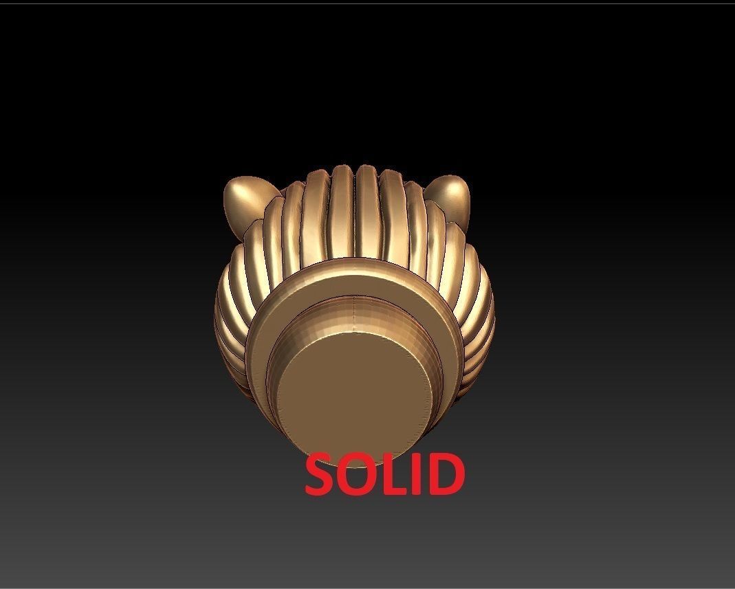 LION BANGLE 3D print model_5