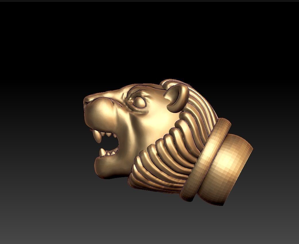 LION BANGLE 3D print model_4