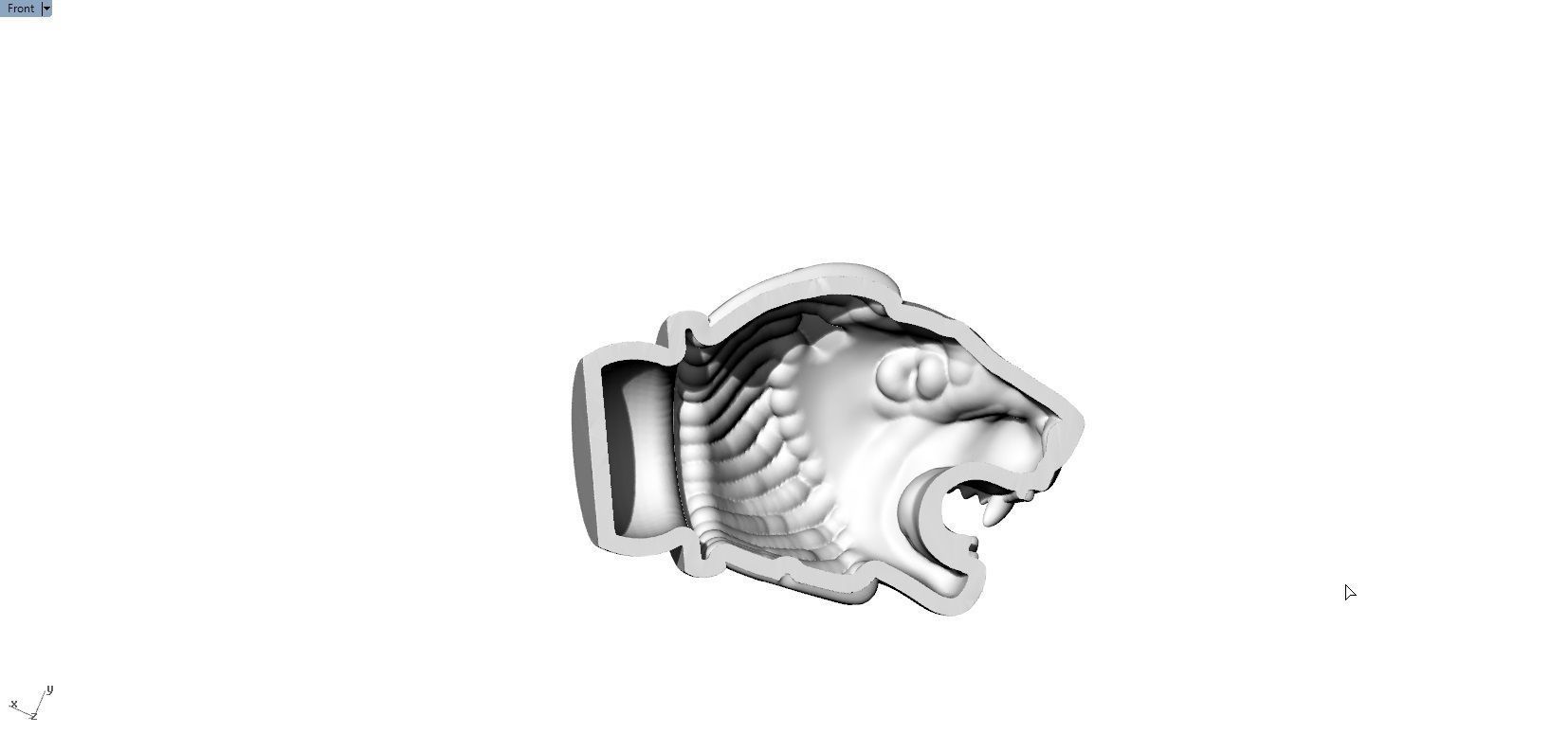 LION BANGLE 3D print model_6