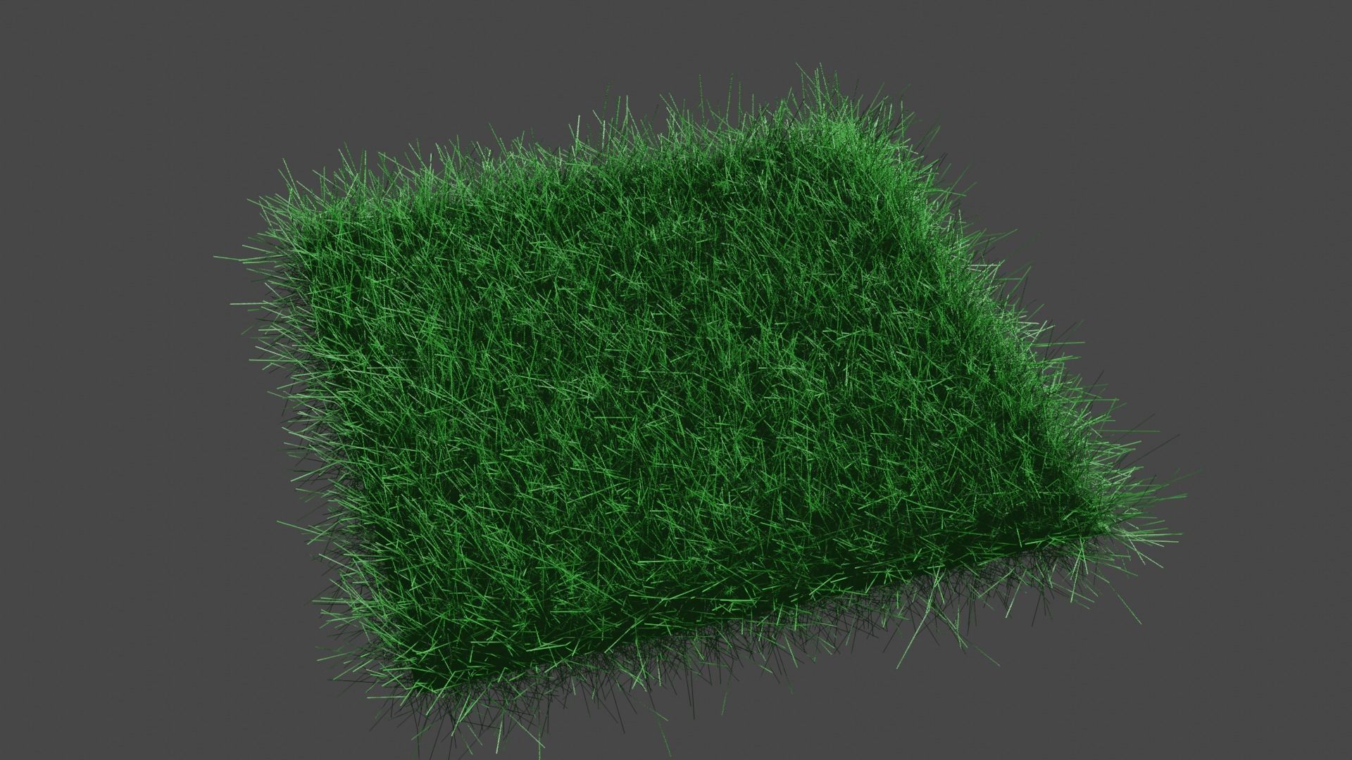 Grass model Low-poly 3D model_1