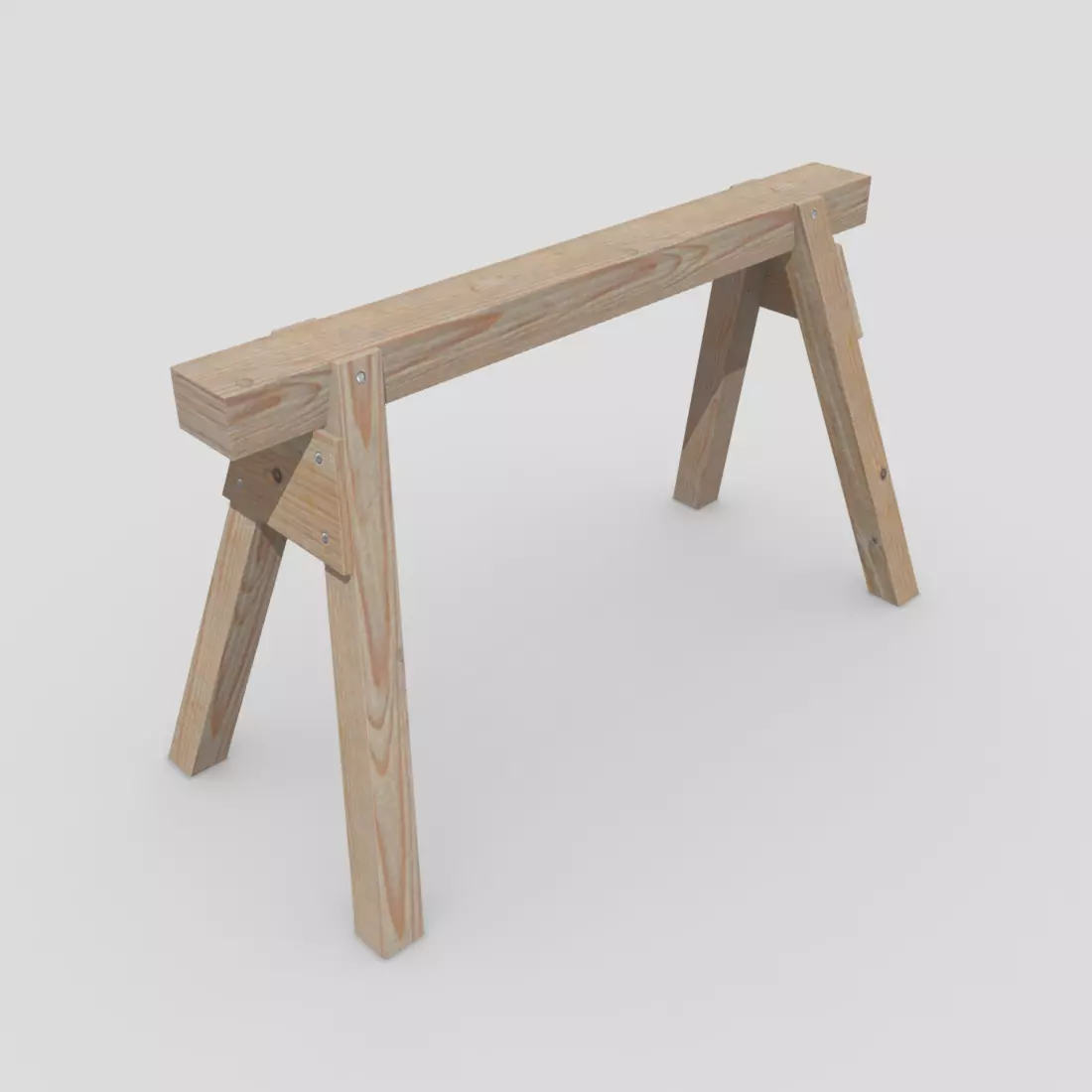 Trestle Support Low-poly 3D model