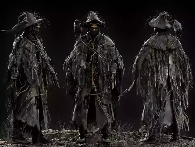 Scarecrow Low-poly 3D model