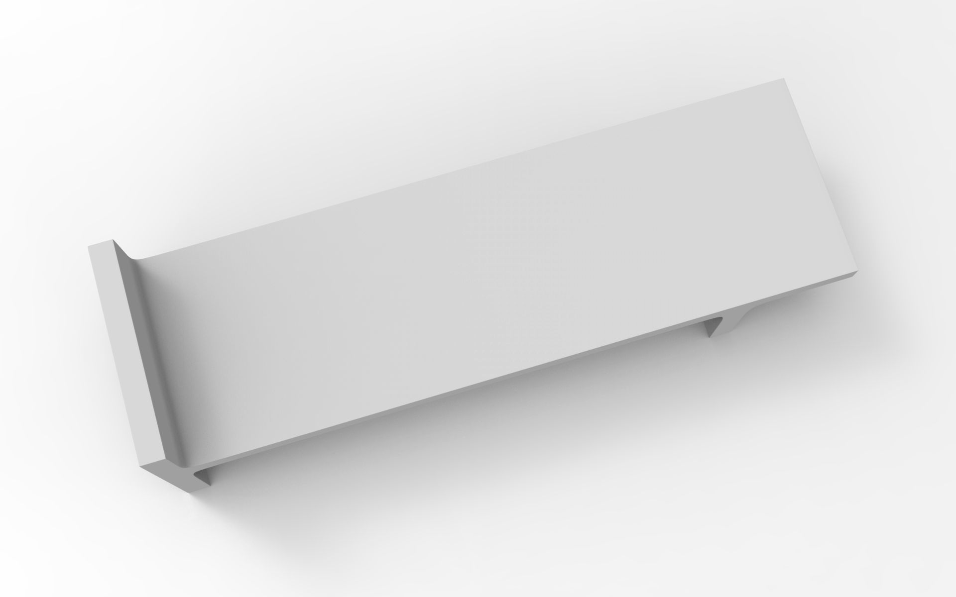 Dari Bench Low-poly 3D model_8