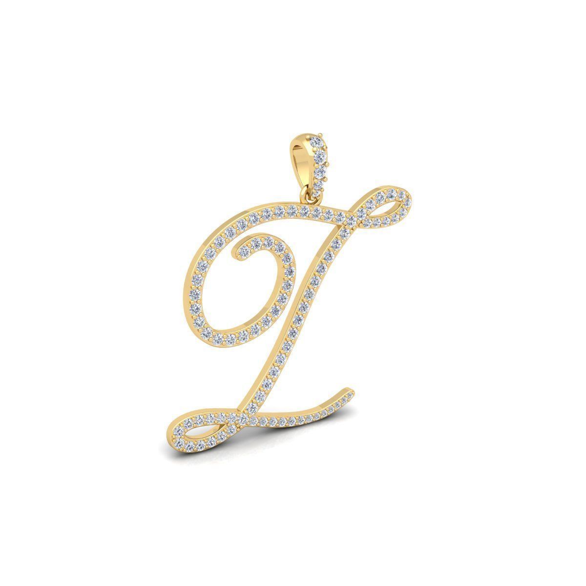 Z Font Latter Pendent 3d Model and Render 3D print model_3